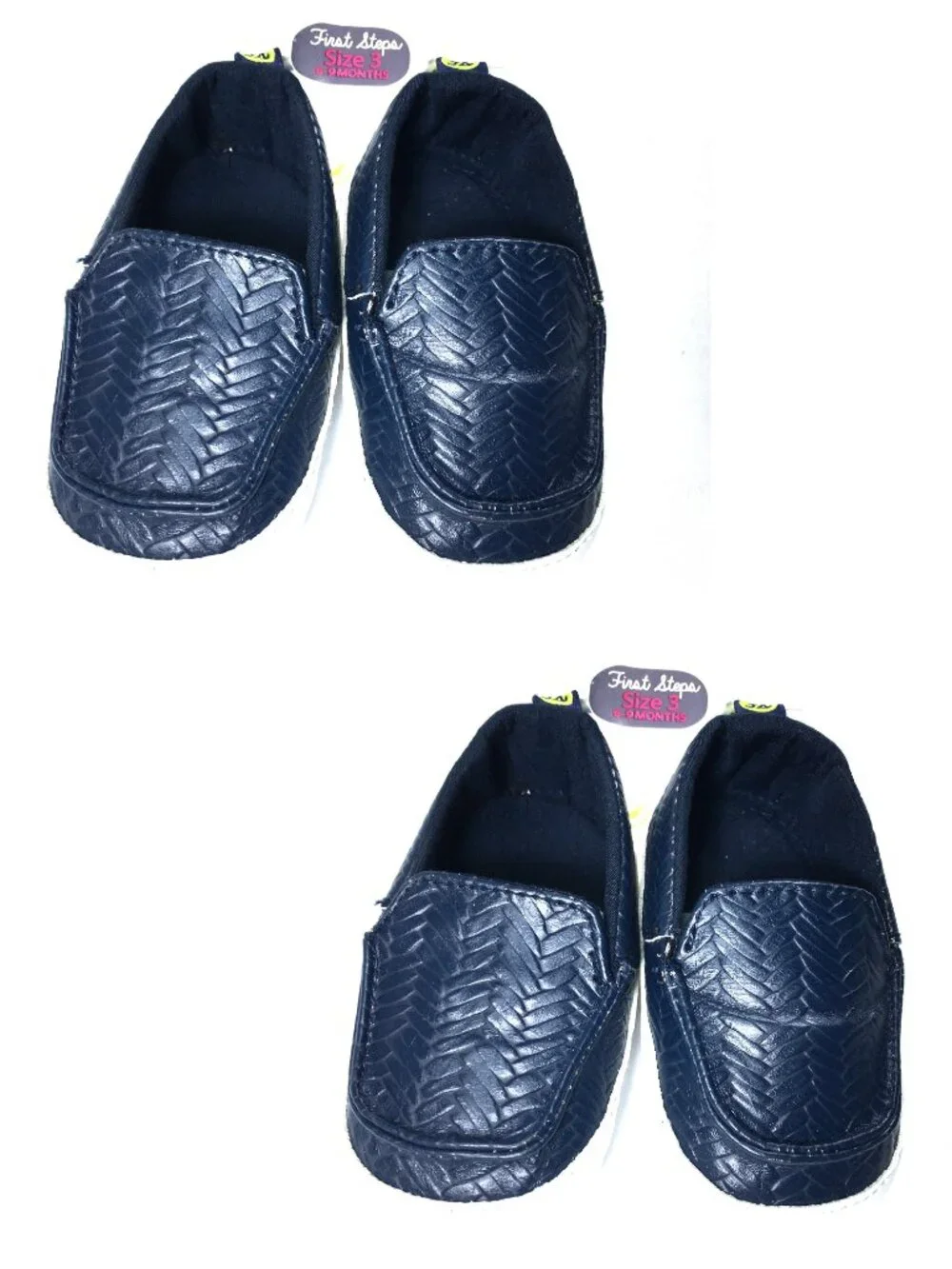 2 NWT First Steps by Stepping Stones Baby Moccasin Loafers Shoes 3 (6–9 Month)